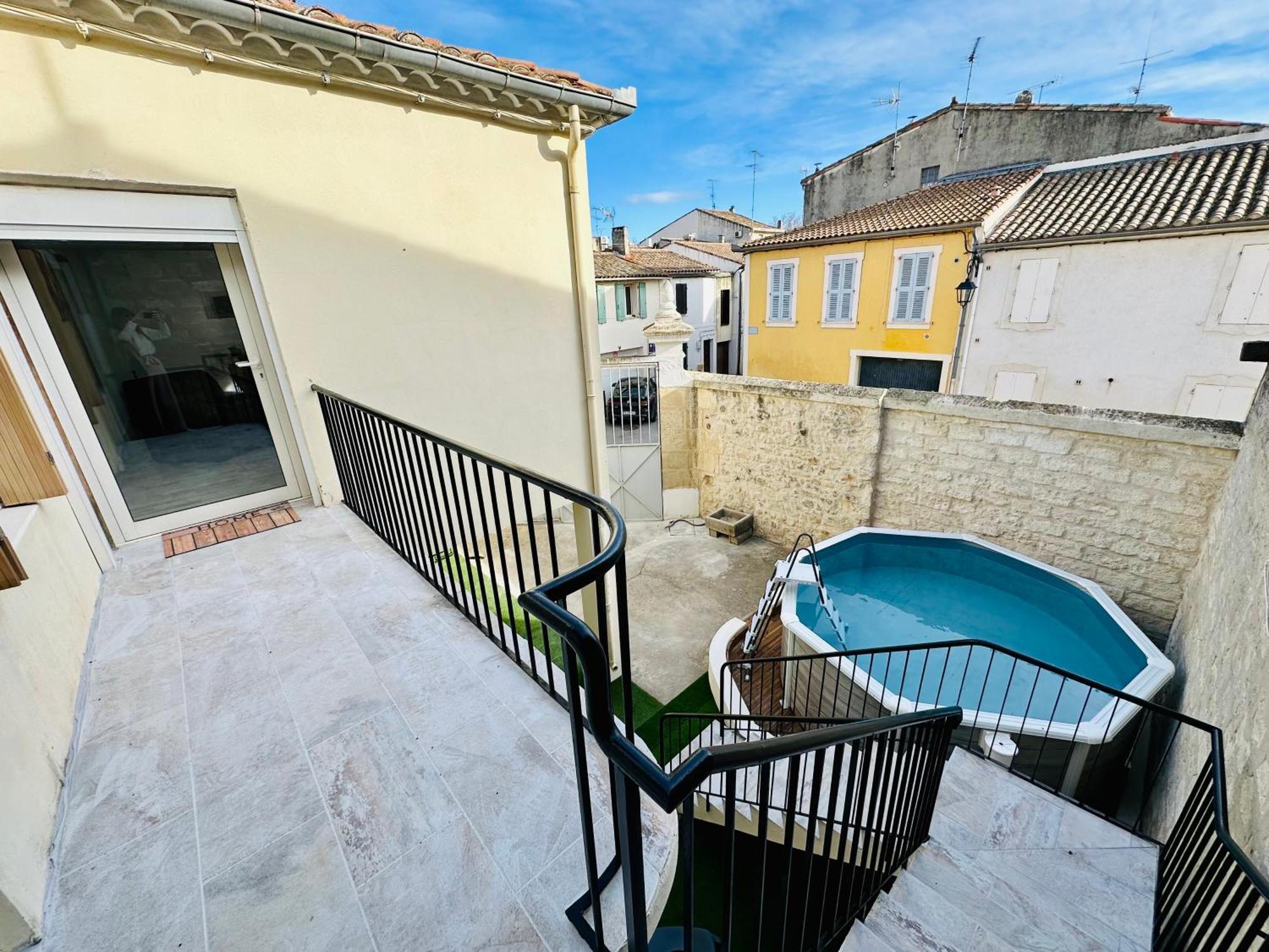 Les Appartements Du Mas - Rose Marie Aigues-Mortes Bagian luar foto